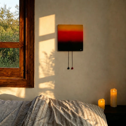 Artistic Sunset Wall Light with Cordless Design | Adjustable Brightness for Cozy Ambient Illumination