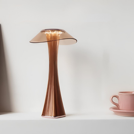 Sculpted Flare Lamp with Rechargeable Battery & Dimmable Function | Elegant Lighting for Any Room