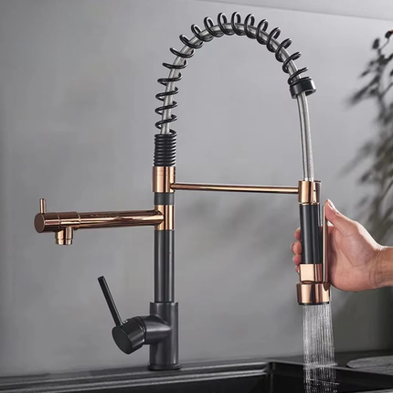 Pull Down Kitchen Faucet with Sprayer, Kitchen Sink Faucet for Hot and Cold Water – image 25