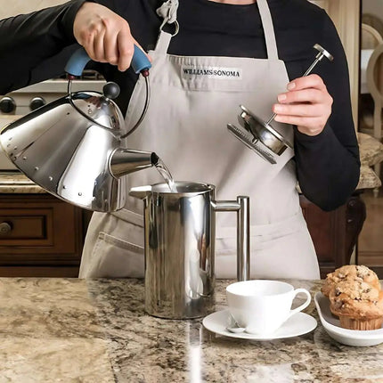 Stainless Steel French Press Coffee Maker, Insulated Double Wall Coffee Press