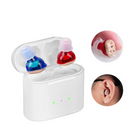 Rechargeable Hearing Aids, Invisible In Ear Hearing Aid with Charging Case for Mild to Severe Hearing Loss