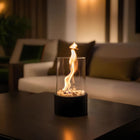 Oil Lamp with Clear Glass Cylinder & Metal Frame | Elegant Atmosphere for Indoor & Outdoor Décor