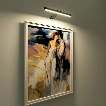 Cordless Wall Art Light with Adjustable Brightness & Remote Control | Rechargeable LED Fixture for Gallery-Quality Illumination