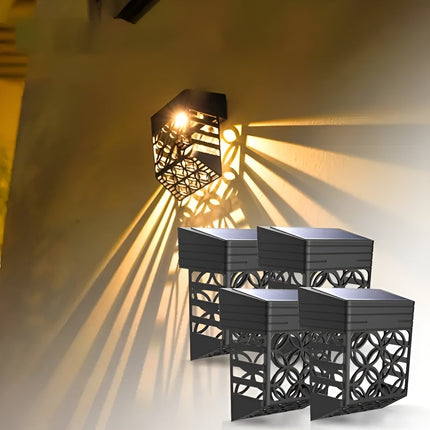 Solar Lights Outdoor, Outdoor Wall Lights with Hollow Pattern – image 6