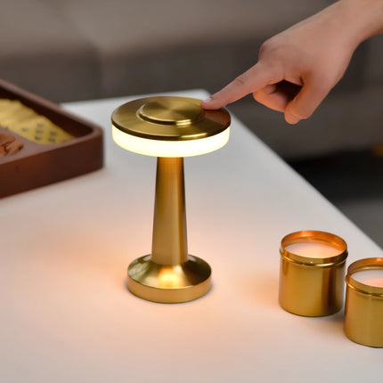 Dimmable Retro Bar Table Lamp with Adjustable Lighting | Portable Iron Design for Elegant Ambiance