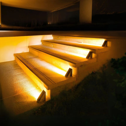 Solar Powered Stair Lights with IP65 Weather Resistance | Easy Installation for Safe Outdoor Lighting
