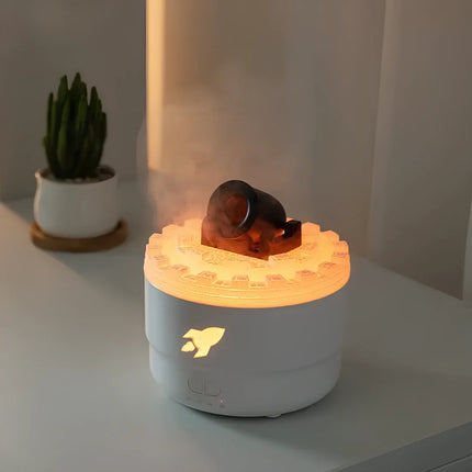Cannon-Shaped Humidifier with Customizable Lighting & Mist Modes | Enhance Wellness and Air Quality