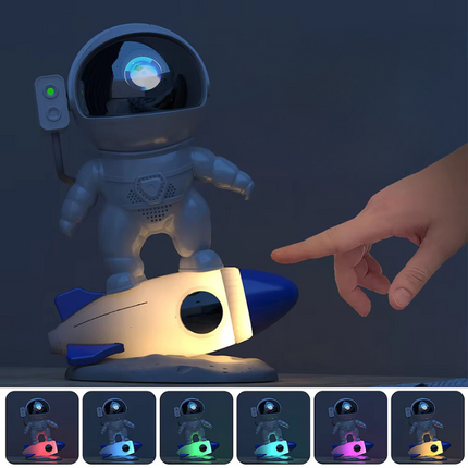 Galaxy Projection Light with 13 Ultra HD 4K Films | Rocket-Shaped Night Light for Stunning Cosmic Experiences