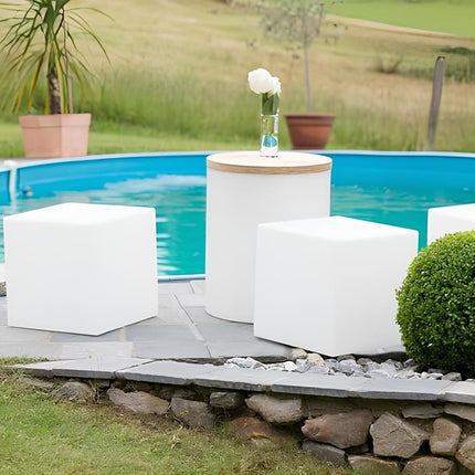 Cubic Garden Light with 16 Color Options | Weather-Resistant LED for Indoor and Outdoor Use