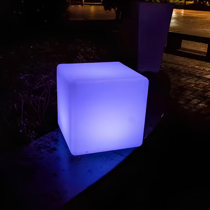 Cubic Garden Light with 16 Color Options | Weather-Resistant LED for Indoor and Outdoor Use