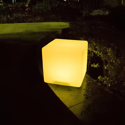 Cubic Garden Light with 16 Color Options | Weather-Resistant LED for Indoor and Outdoor Use