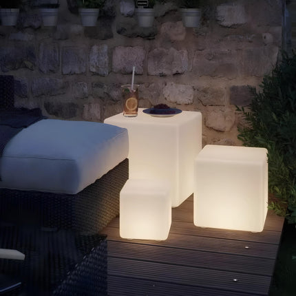 Cubic Garden Light with 16 Color Options | Weather-Resistant LED for Indoor and Outdoor Use