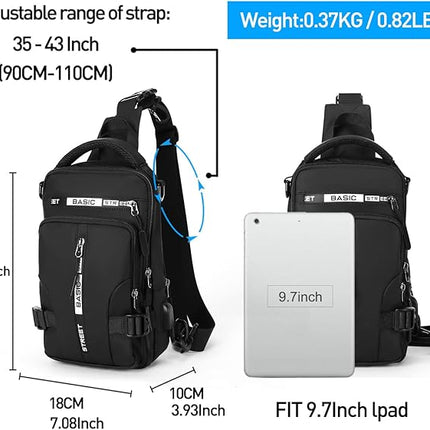 UrbanLite | Compact Crossbody Sling Backpack with Ample Storage | Lightweight Design for Travel and Everyday Use 6