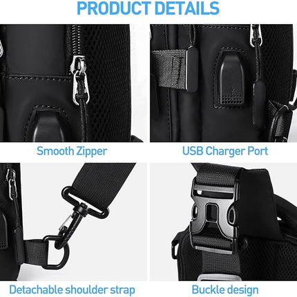 UrbanLite | Compact Crossbody Sling Backpack with Ample Storage | Lightweight Design for Travel and Everyday Use 7