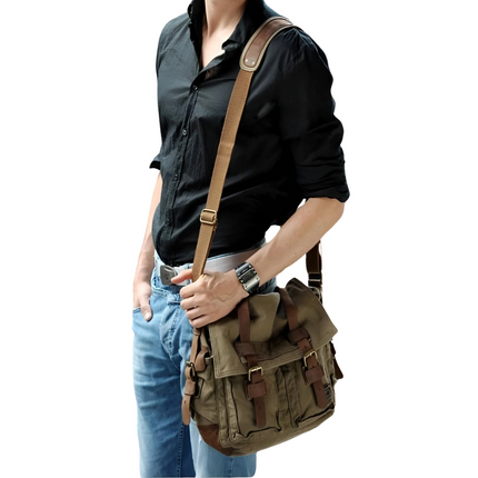 UrbanTrail | Men's Crossbody Bag with Adjustable Strap | Spacious Design for Adventure and Daily Use 4