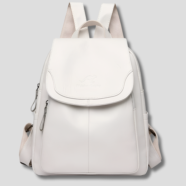 Urban Chic | Anti-Theft Leather Backpack for Women with Concealed Zippers | Stylish and Secure for Daily Use 0