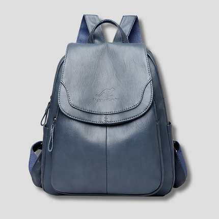 Urban Chic | Anti-Theft Leather Backpack for Women with Concealed Zippers | Stylish and Secure for Daily Use 1