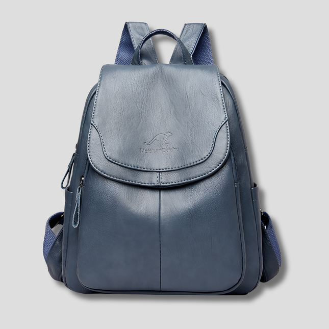 Urban Chic | Anti-Theft Leather Backpack for Women with Concealed Zippers | Stylish and Secure for Daily Use 1