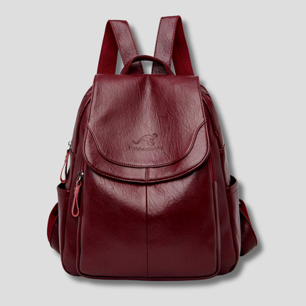 Urban Chic | Anti-Theft Leather Backpack for Women with Concealed Zippers | Stylish and Secure for Daily Use 4