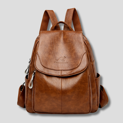 Urban Chic | Anti-Theft Leather Backpack for Women with Concealed Zippers | Stylish and Secure for Daily Use 5