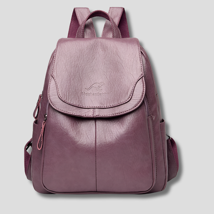 Urban Chic | Anti-Theft Leather Backpack for Women with Concealed Zippers | Stylish and Secure for Daily Use 9