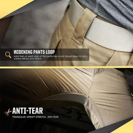 Urban Pro | Men's Black Cargo Pants with Waterproof Fabric | Multi-Pocket Design for Outdoor Adventures 1