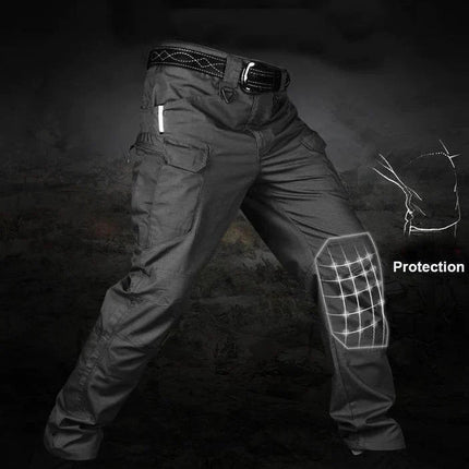 Urban Pro | Men's Black Cargo Pants with Waterproof Fabric | Multi-Pocket Design for Outdoor Adventures 5