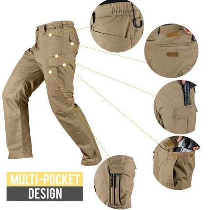 Urban Pro | Men's Black Cargo Pants with Waterproof Fabric | Multi-Pocket Design for Outdoor Adventures 6