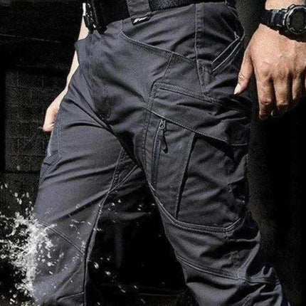 Urban Pro | Men's Black Cargo Pants with Waterproof Fabric | Multi-Pocket Design for Outdoor Adventures 7