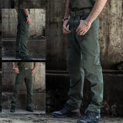 Urban Pro | Men's Black Cargo Pants with Waterproof Fabric | Multi-Pocket Design for Outdoor Adventures 8