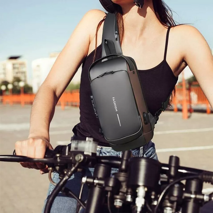 Urban Shield | Anti-Theft Sling Bag with RFID Protection | Durable Travel Companion for Secure Adventures 1