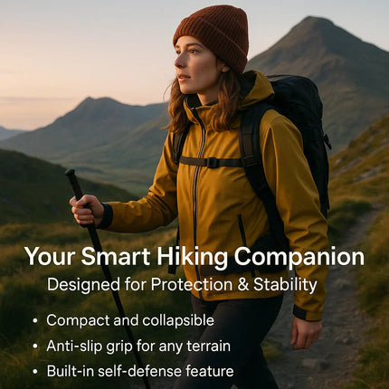 Urban Trek | Automatic Self Defense Walking Stick with Ergonomic Handle | Compact Design for Safety and Stability 3
