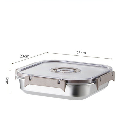 Stainless Steel Vacuum-Sealed Food Container Set (1800ML + 3000ML) | Modern Freshness Solution for Extended Food Storage