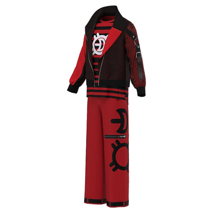 Vampire Costume Set | Bold Jacket and Pants Outfit for Halloween Fun 3