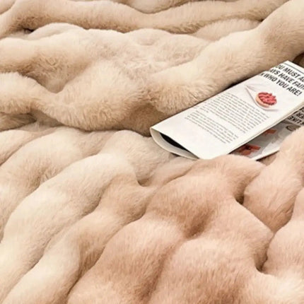 Luxury Throw Blanket, Plush Soft Blanket for Bed and Sofa