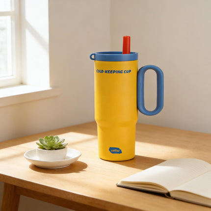 Bowlift | Unisex Insulated Mug with Integrated Straw | Eco-Friendly Design for Cold Beverages 0