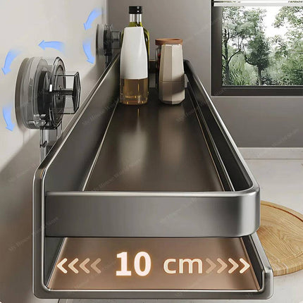 Vera | Wall Spice Rack Organizer with Adjustable Suction Cups | Sleek Design for Effortless Kitchen Storage 2