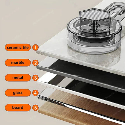 Vera | Wall Spice Rack Organizer with Adjustable Suction Cups | Sleek Design for Effortless Kitchen Storage 3