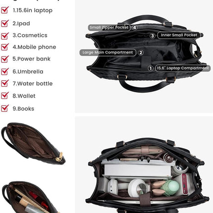 Versatile 2-in-1 Insulated Lunch & Laptop Tote with Dual Compartments for Work and Travel 3
