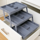 Versatile 3-Tier Drawer Organizer with Adjustable Dividers | Space-Saving Solution for Clutter-Free Living 0
