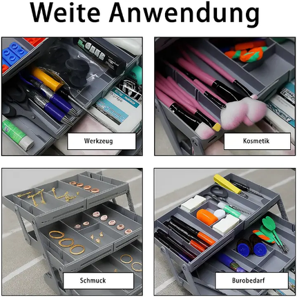 Versatile 3-Tier Drawer Organizer with Adjustable Dividers | Space-Saving Solution for Clutter-Free Living 7