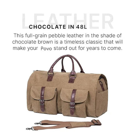 Versatile 3-in-1 Convertible Duffle Bag with Garment Storage | Stylish Travel Solution for Organization 7