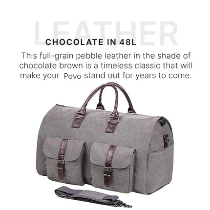 Versatile 3-in-1 Convertible Duffle Bag with Garment Storage | Stylish Travel Solution for Organization 8