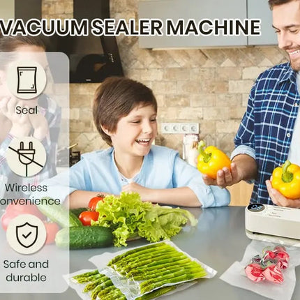 Versatile 3-in-1 Cordless Mini Vacuum Sealer with Strong Suction | Compact Design for Food Freshness and Convenience 5