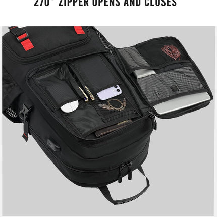 Versatile 60L Waterproof Laptop Backpack with USB Port & Shoe Compartment | Expandable Design for Ultimate Travel Convenience 2