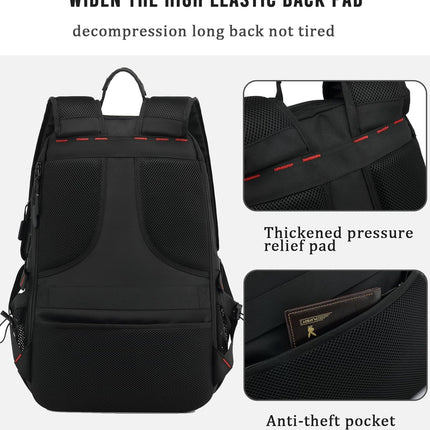 Versatile 60L Waterproof Laptop Backpack with USB Port & Shoe Compartment | Expandable Design for Ultimate Travel Convenience 4