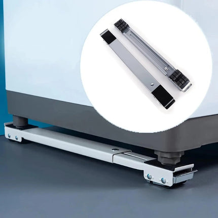 Versatile Appliance Stand | Adjustable Washing Machine Stand with Wheels for Easy Mobility 0