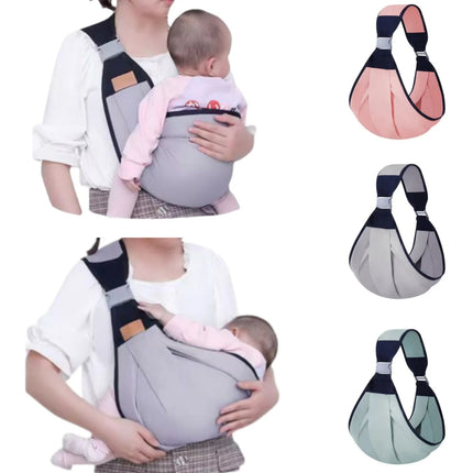 Versatile Baby Sling Carrier | Lightweight Cotton & Mesh Design for All-Season Comfort 1