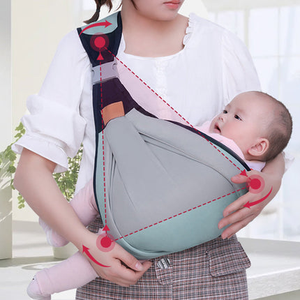 Versatile Baby Sling Carrier | Lightweight Cotton & Mesh Design for All-Season Comfort 3
