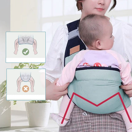 Versatile Baby Sling Carrier | Lightweight Cotton & Mesh Design for All-Season Comfort 7